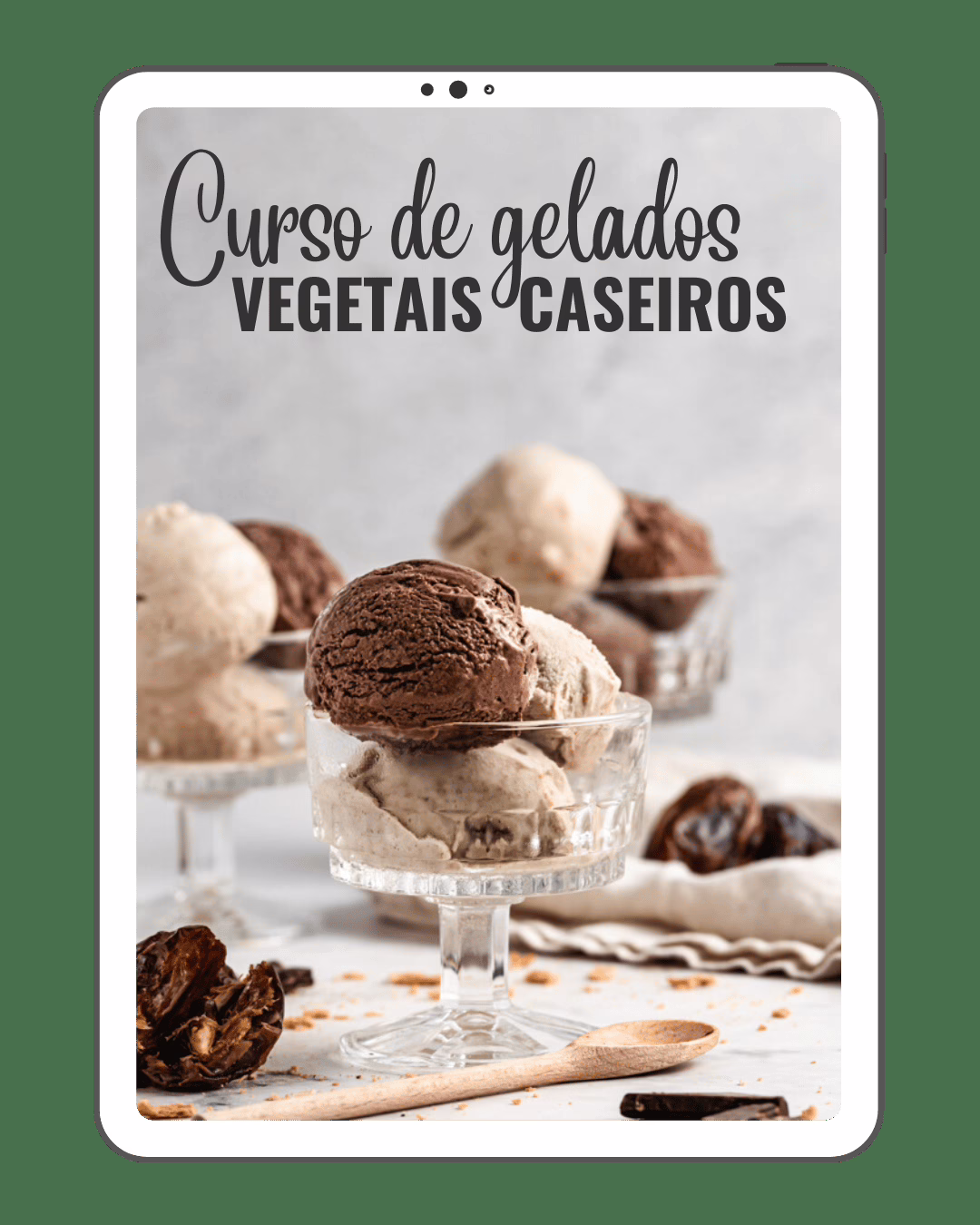 Curso de Gelados Vegetais Caseiros – Aprende a fazer gelados sem leite deliciosos e saudáveis.