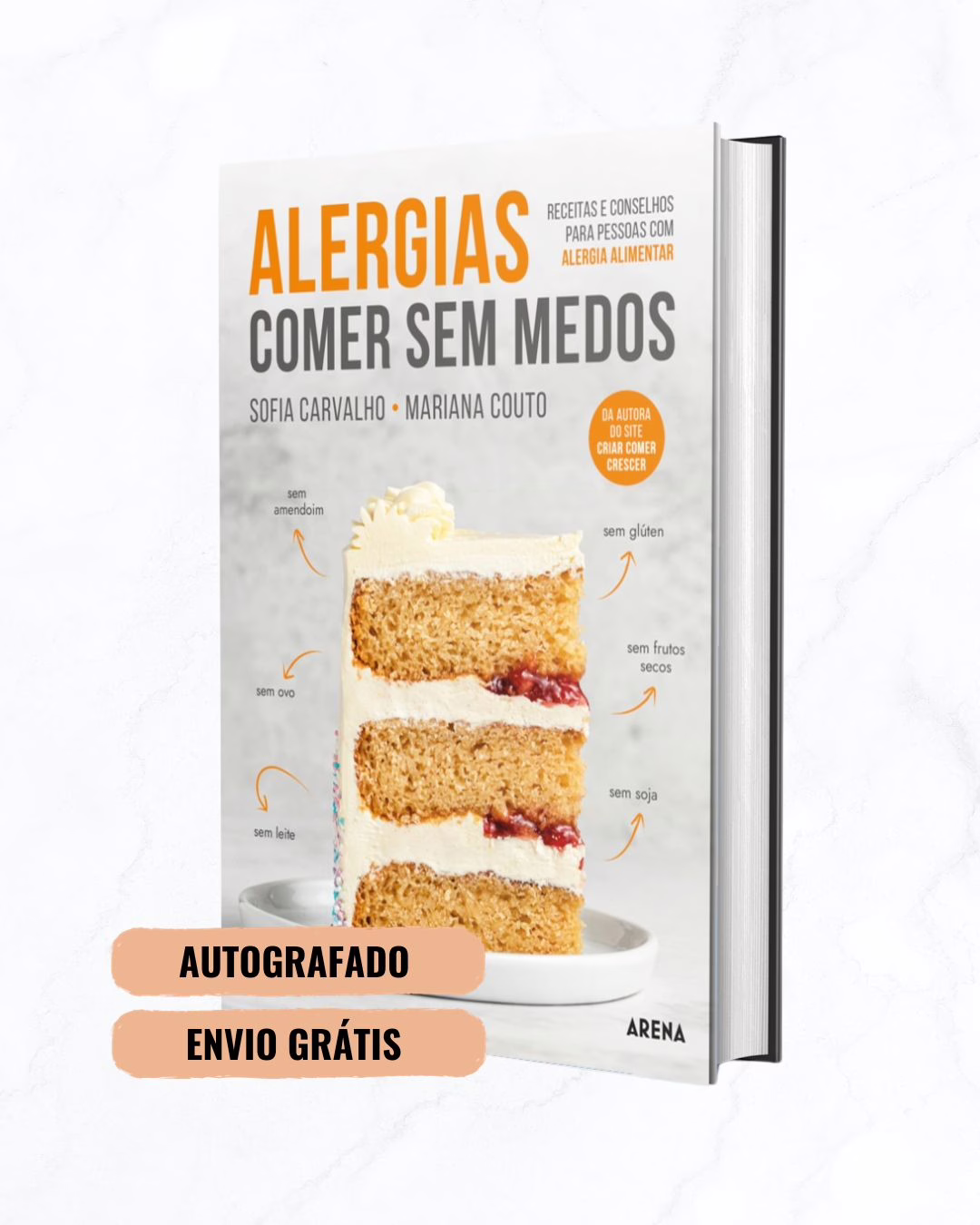 Livro "ALERGIAS - COMER SEM MEDOS"