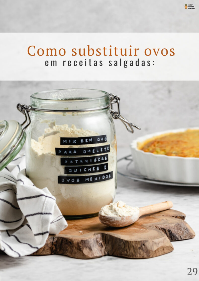 Fotos amostra páginas - ebook viver sem ovo - guia completo para como substituir ovo em receitas , com tabelas e "formulas" para que tenhas sempre bons resultados