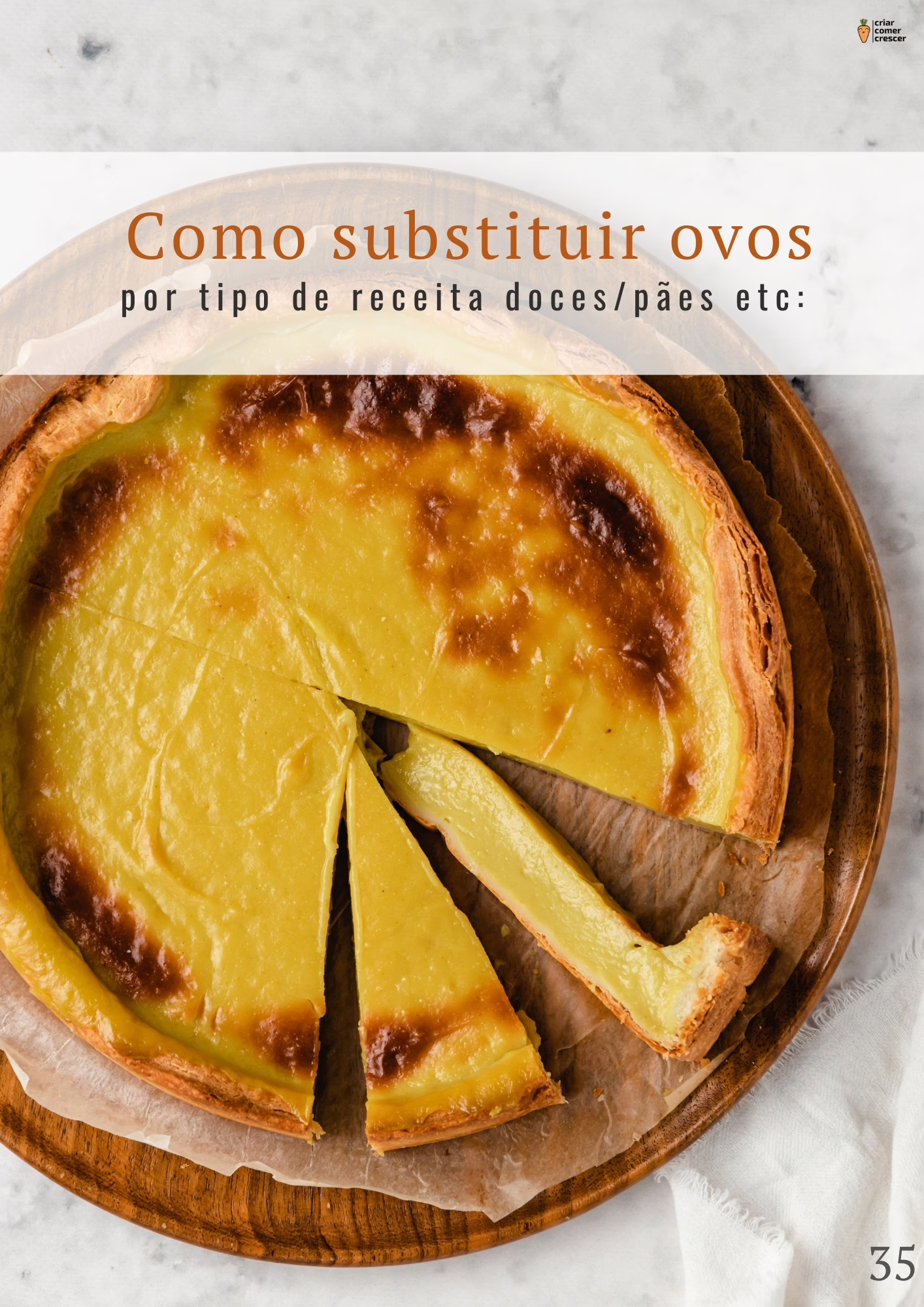 Fotos amostra páginas - ebook viver sem ovo - guia completo para como substituir ovo em receitas , com tabelas e "formulas" para que tenhas sempre bons resultados