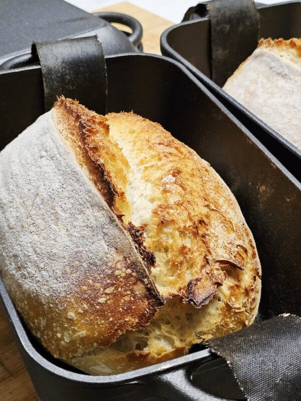 pão de fermentação natural para entregar aos clientes - pão branco