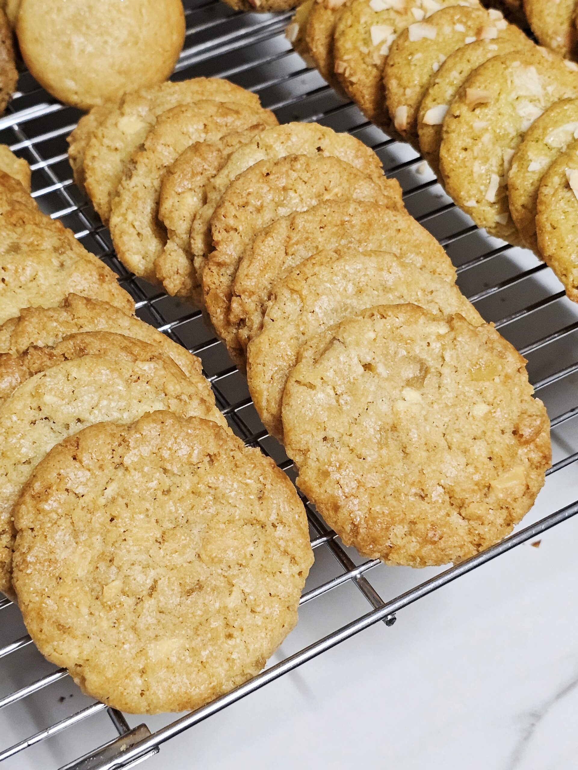 Bolachas de gengibre e chocolate branco fermentação natural